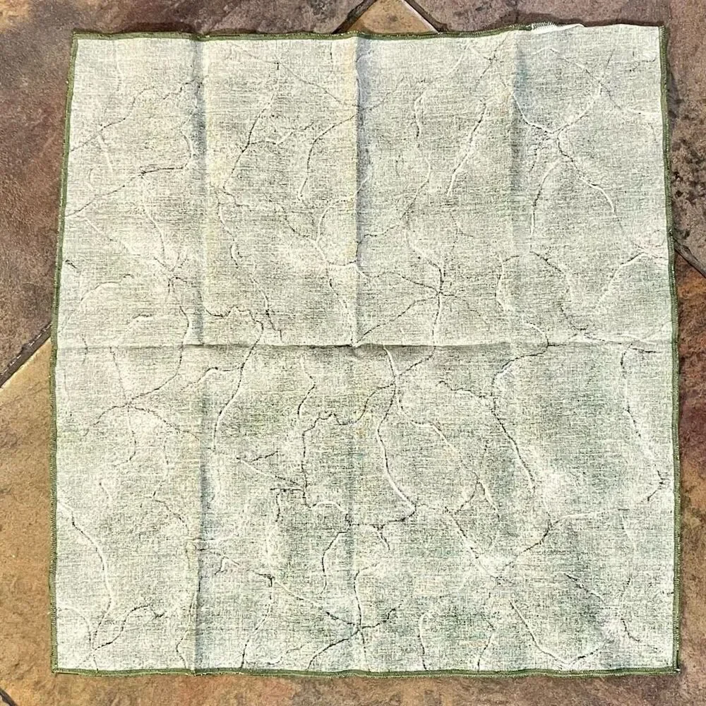 Terrisol Green Marble Crack Cloth Napkins Set of 11